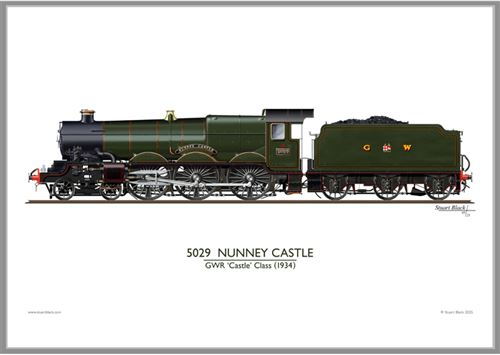 Print No. 209E: 5029 Nunney Castle