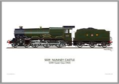 Print No. 209E: 5029 Nunney Castle