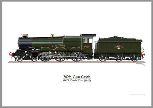 Print No. 210: 7029 Clun Castle
