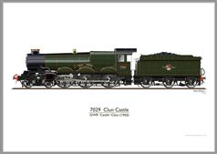 Print No. 210: 7029 Clun Castle