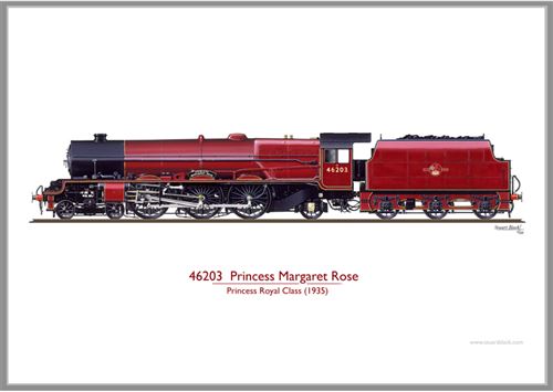 Print No. 312: 46203 Princess Margaret Rose