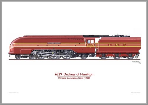 Print No. 316: 6229 Ducess of Hamilton