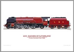 Print No. 317: 6233 Duchess of Sutherland